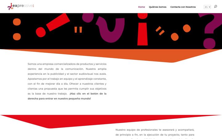 Screenshot of expressive.es
