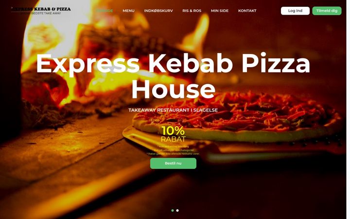Screenshot of expresskebabpizza.dk