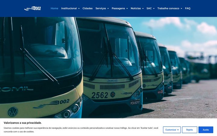 Snímek obrazovky expresso1002.com.br