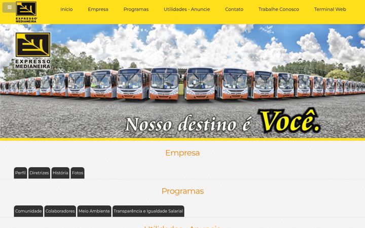 Screenshot ta' expressomedianeira.com.br