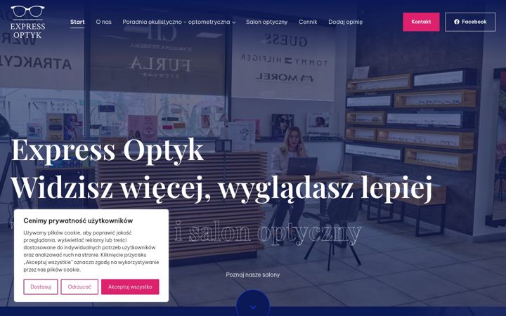 Screenshot of expressoptyk.eu