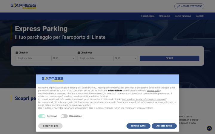 Screenshot of expressparking.it