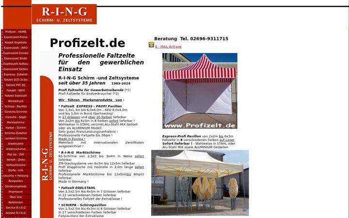Screenshot of expresspavillon.de