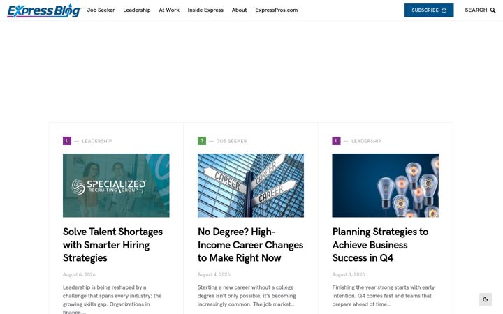 Screenshot of expresspros.blog