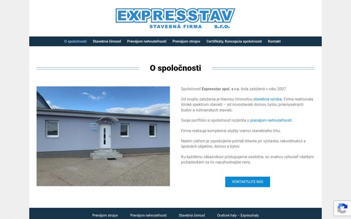 Screenshot of expresstav.sk