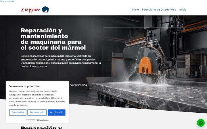 Captură de ecran a expressweb-demo.es