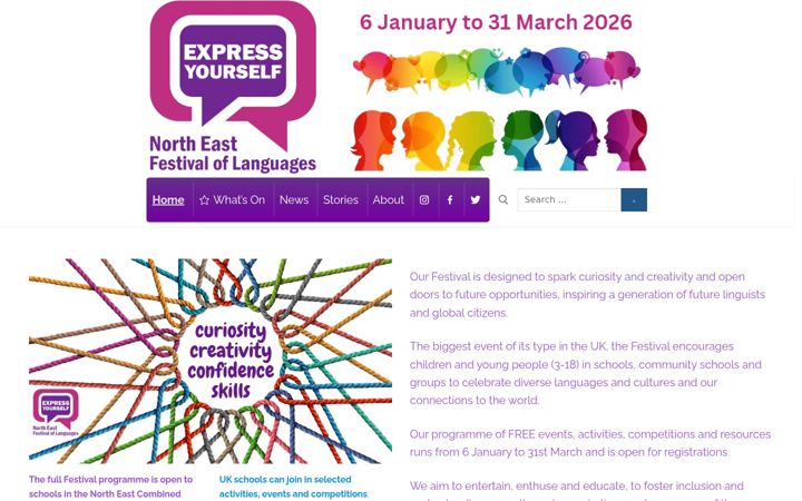 Screenshot of expressyourselfne.com
