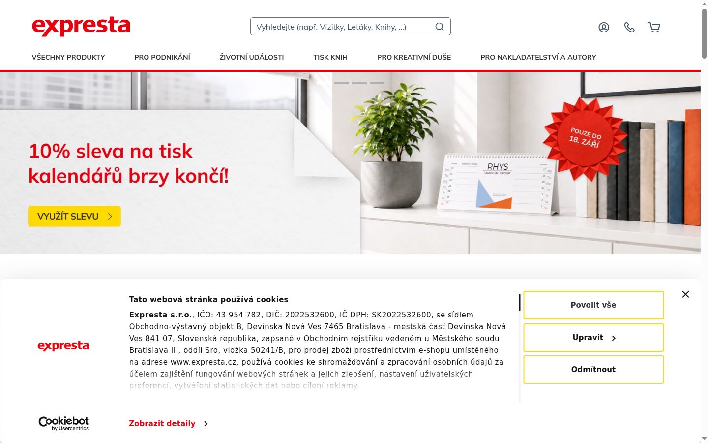 Zrzut ekranu banera zgody wyświetlanego przed jakąkolwiek interakcją