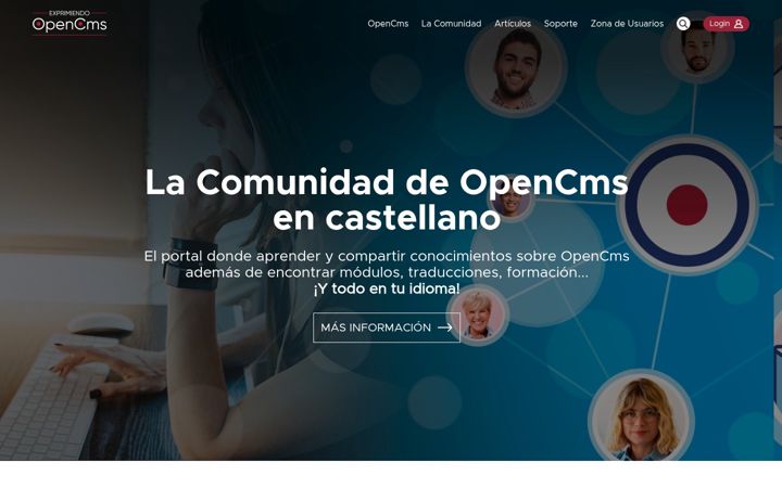Screenshot of exprimiendoopencms.com