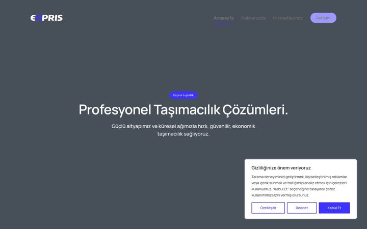 Screenshot of expris.com