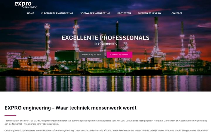 Screenshot of expro-engineering.nl