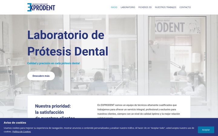 Screenshot of exprodent.com