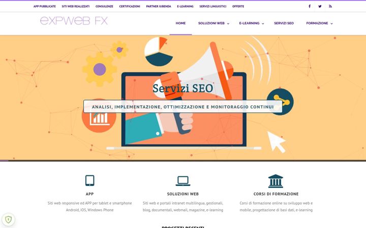 Screenshot van expwebfx.it