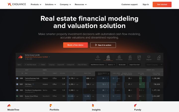 Screenshot of exquance.com