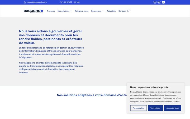 Screenshot di exquando.be