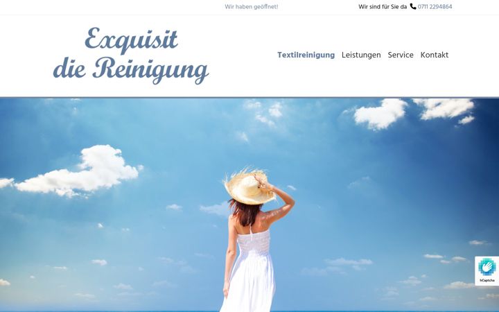 Screenshot of exquisit-die-reinigung.de