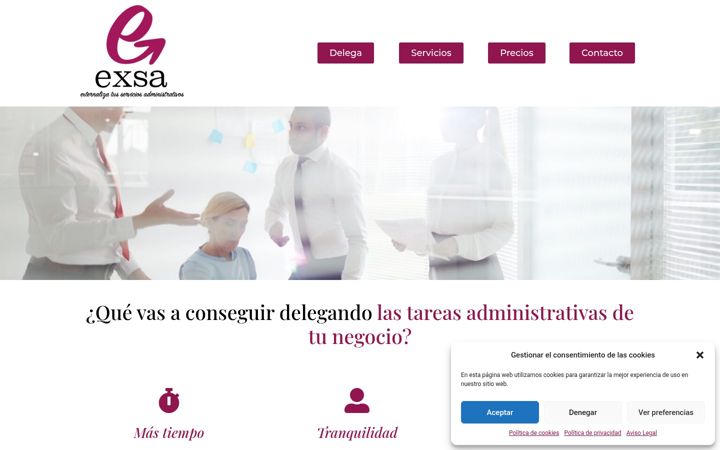 Screenshot of exsa.es