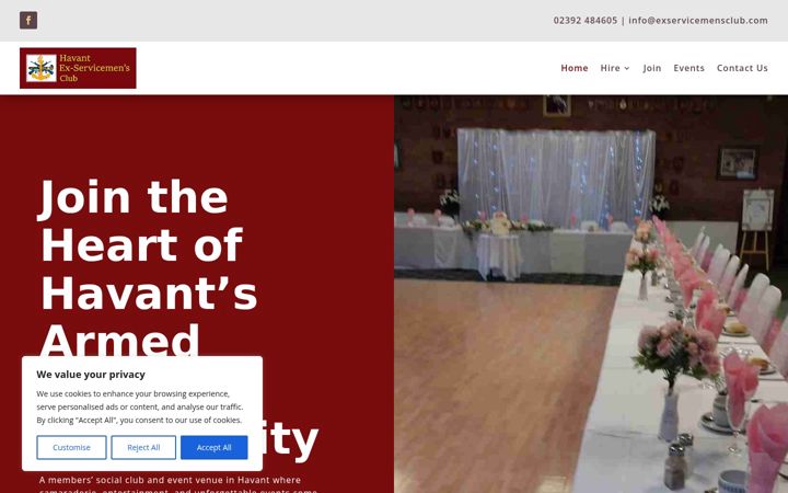 Screenshot of exservicemensclub.com