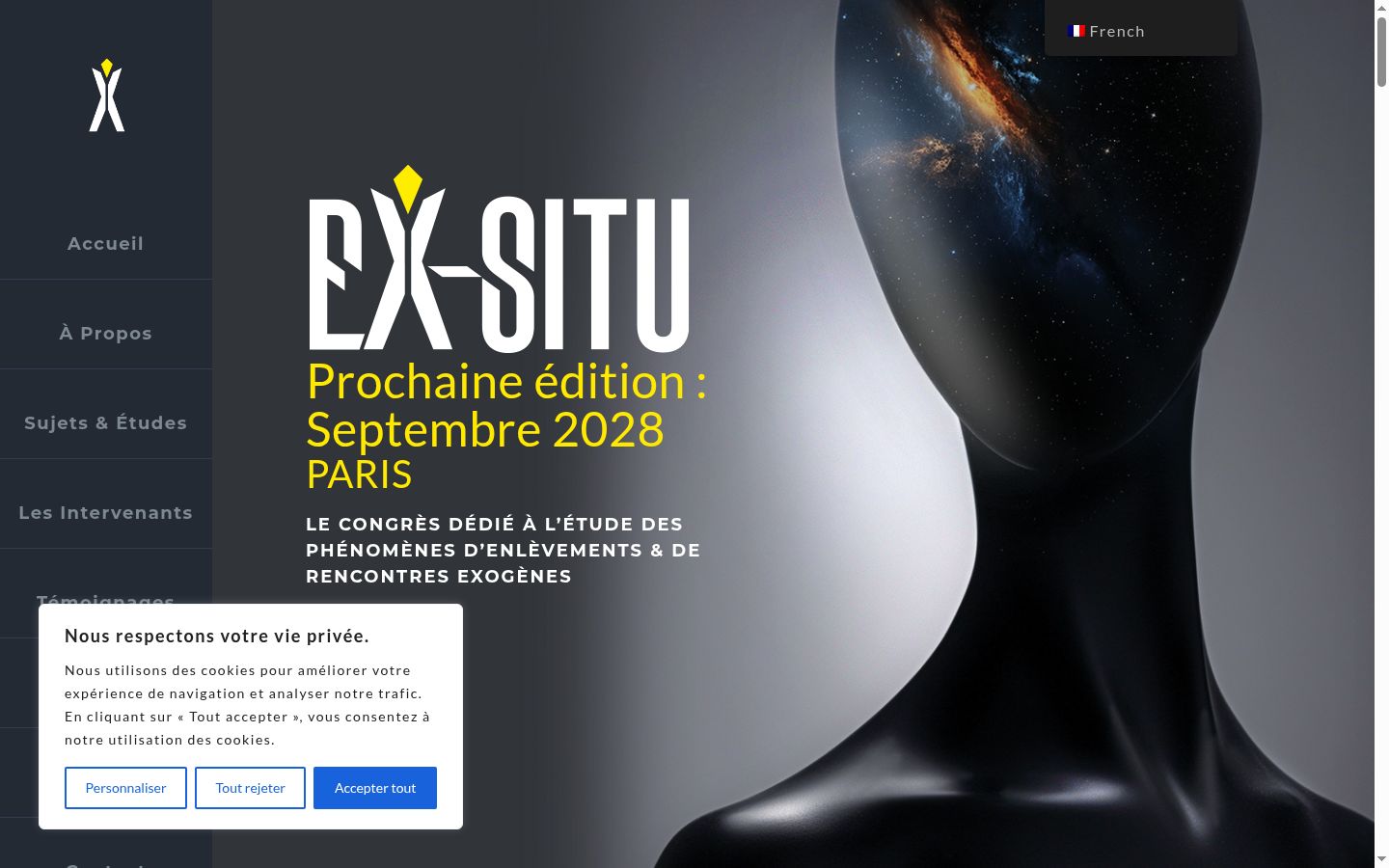 Captură de ecran a bannerului de consimțământ afișat înainte de orice interacțiune