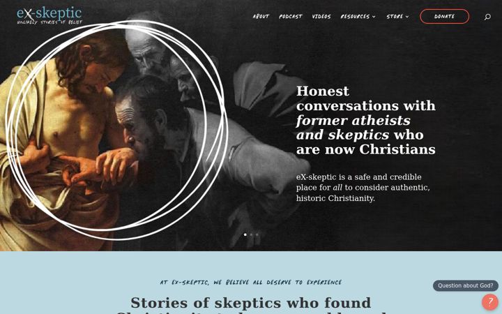 Screenshot of exskeptic.org