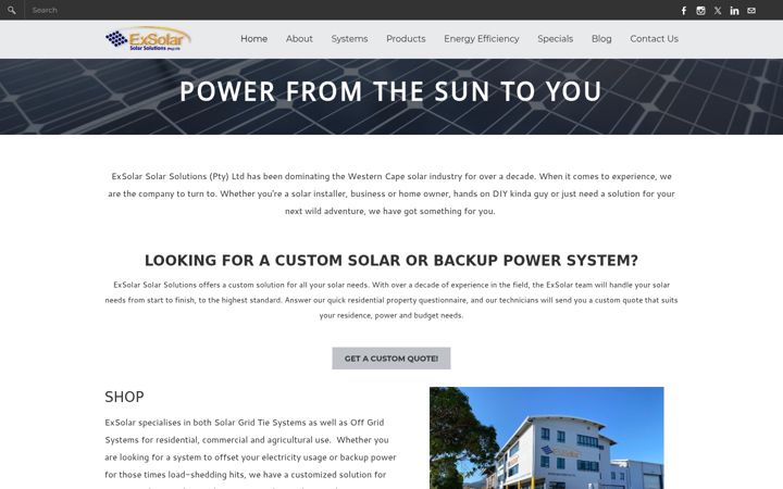 Képernyőkép: exsolar.co.za