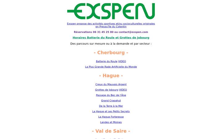 Screenshot of exspen.com