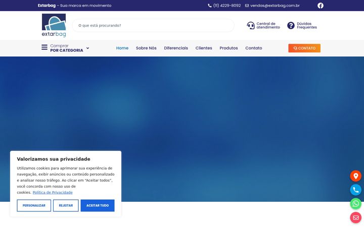 Screenshot of extarbag.com.br