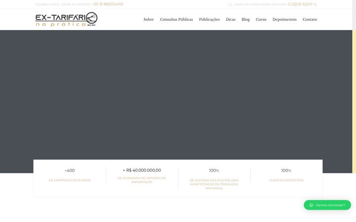 Screenshot of extarifarionapratica.com.br