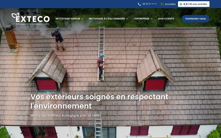 Screenshot of exteco-metz.fr