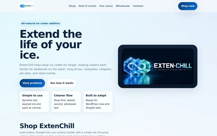 Screenshot of extenchill.com