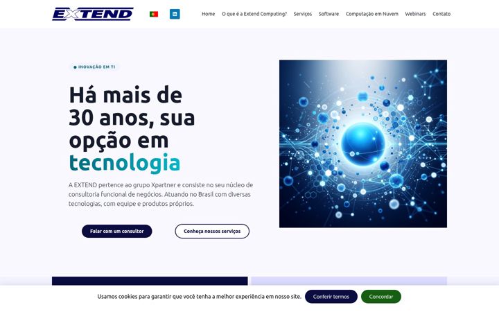 Screenshot of extend.com.br