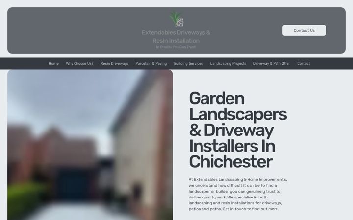 Screenshot of extendableshomeimprovements.co.uk