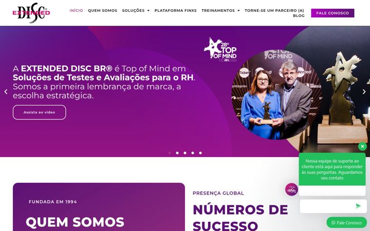 Screenshot ta' extendeddisc.com.br