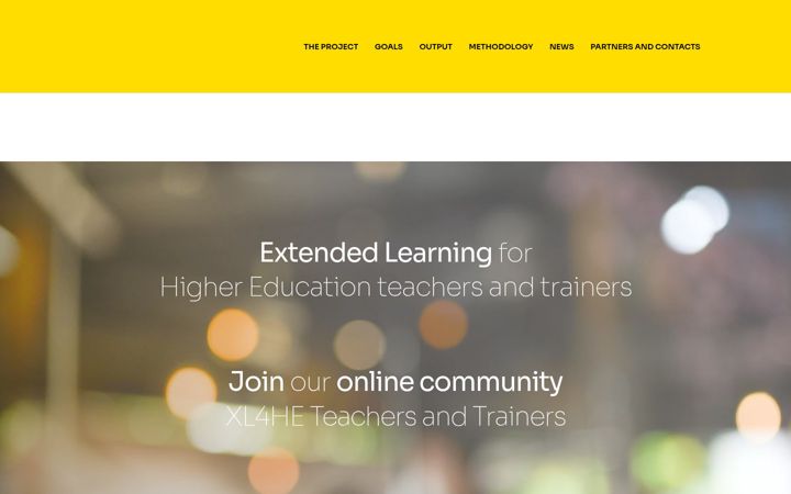 Screenshot of extendedlearning.eu