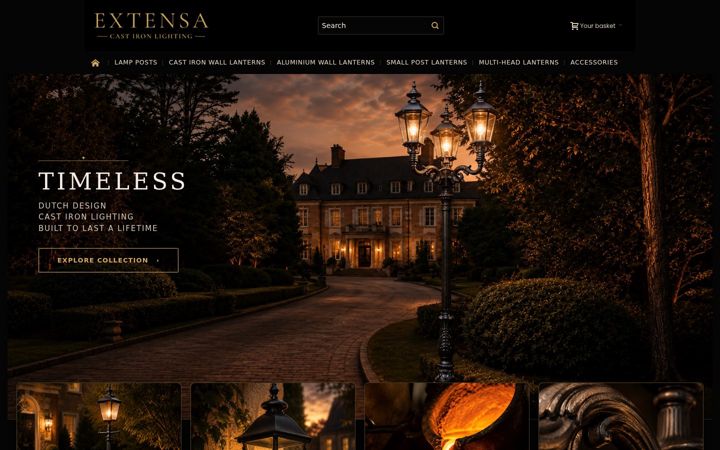 Screenshot of extensa.co.uk