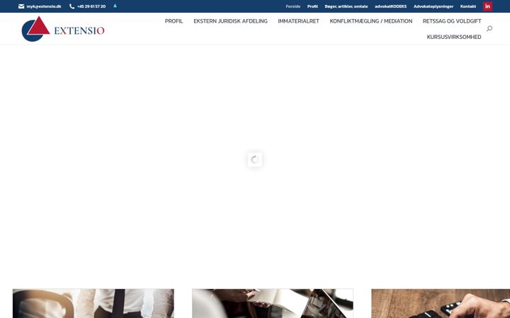 Screenshot of extensio.dk