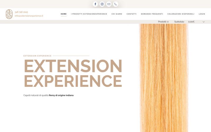 Screenshot of extensionexperience.it