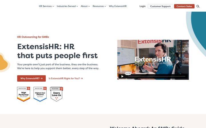 Screenshot of extensishr.com