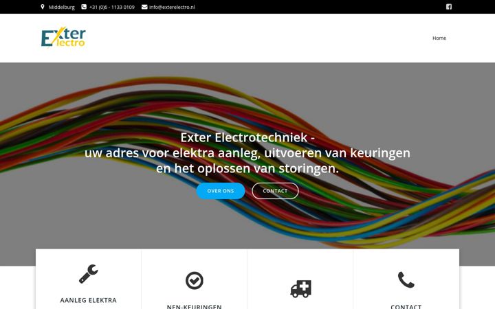 Screenshot of exterelectro.nl