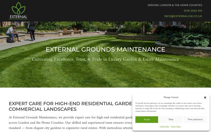 Screenshot of externalgm.co.uk