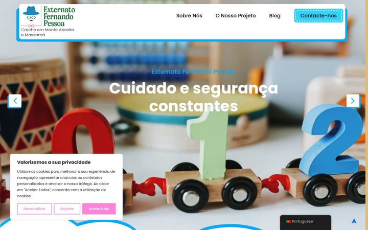 Screenshot of externatofernandopessoa.pt