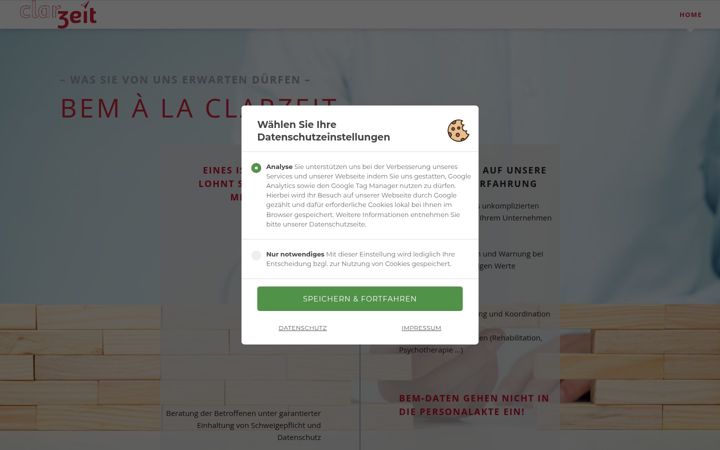 Screenshot of externesbem.de
