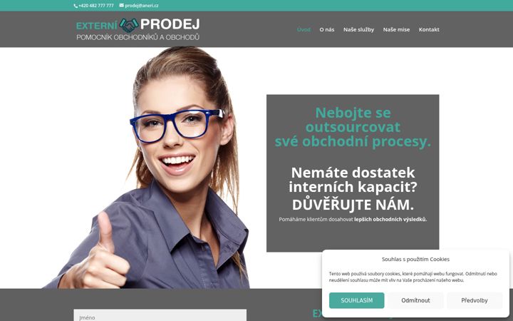 Screenshot of externiprodej.cz