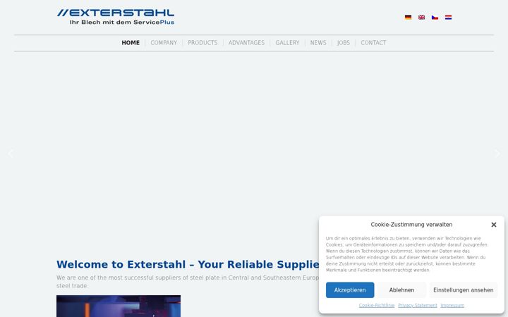 Screenshot of exterstahl.at