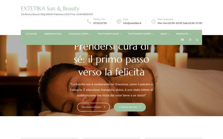 Screenshot of extetika.it