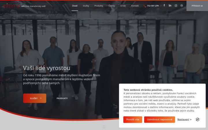 Screenshot of extima.org