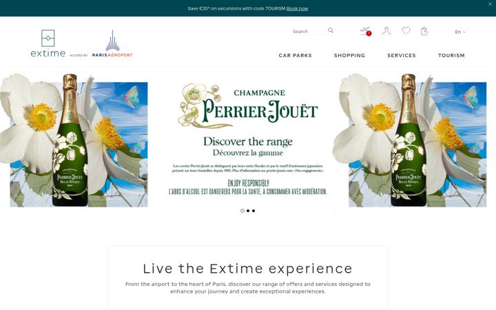 Screenshot of extime.com