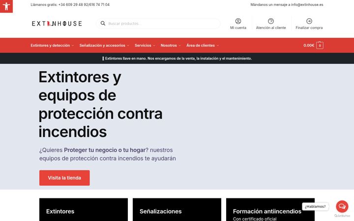 Screenshot του extinhouse.es