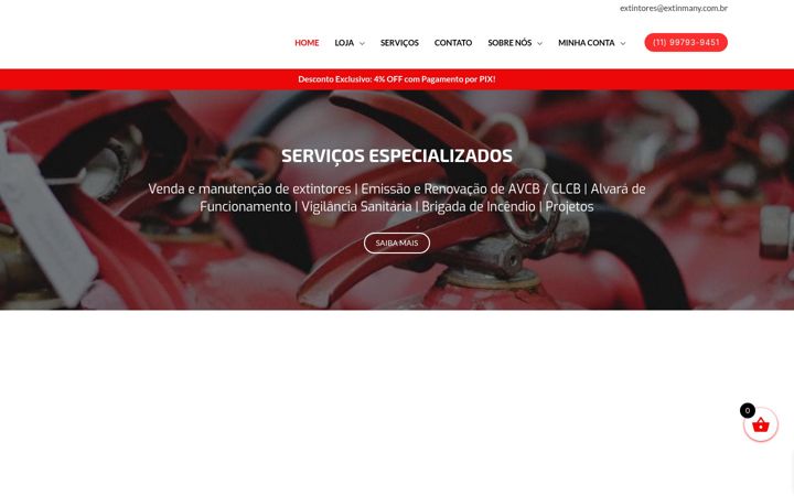 Screenshot ta' extinmany.com.br