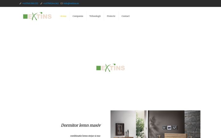 Screenshot of extins.ro